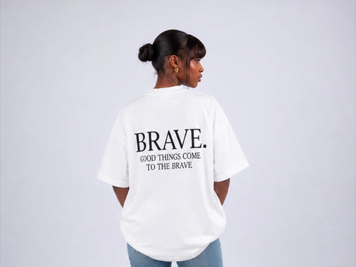 GRAGGER Brave Oversized T-Shirt – White